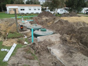 Sewage in Yard in Summerfield, Florida